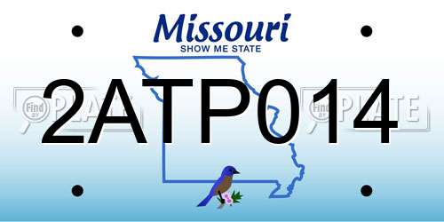 2ATP014 Missouri License Plate