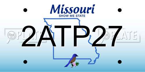 2ATP27 Missouri License Plate