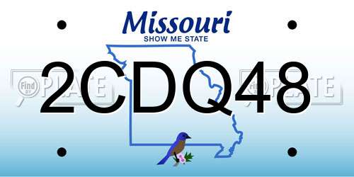 2CDQ48 Missouri License Plate