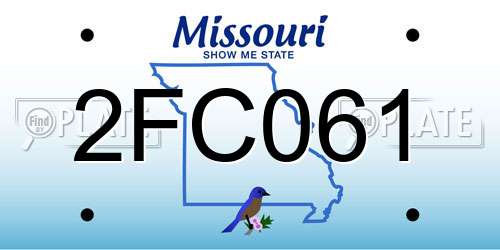 2FC061 Missouri License Plate