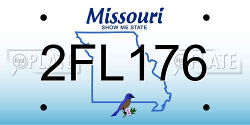 2FL176 Missouri License Plate