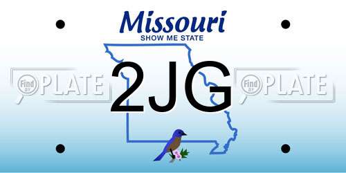 2JG Missouri License Plate
