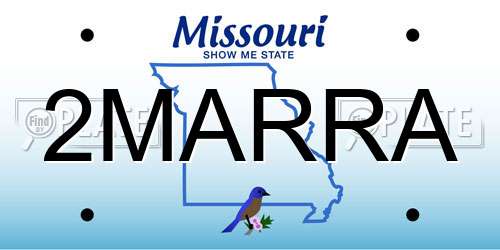 2MARRA Missouri License Plate