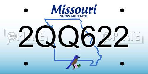 2QQ622 Missouri License Plate