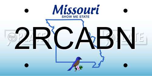 2RCABN Missouri License Plate