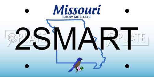 2SMART Missouri License Plate
