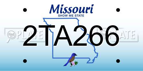 2TA266 Missouri License Plate