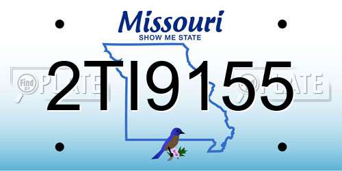 2TI9155 Missouri License Plate