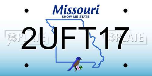 2UFT17 Missouri License Plate