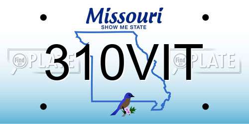 310VIT Missouri License Plate