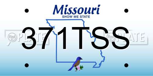 371TSS Missouri License Plate