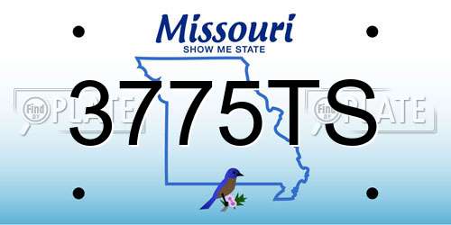 3775TS Missouri License Plate