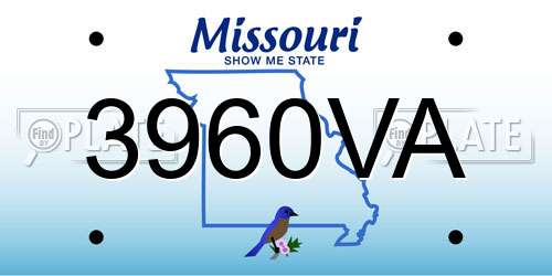 3960VA Missouri License Plate