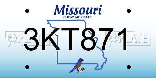 3KT871 Missouri License Plate