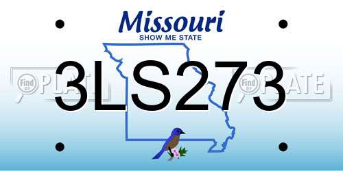 3LS273 Missouri License Plate
