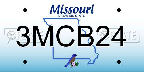 3MCB24 Missouri License Plate