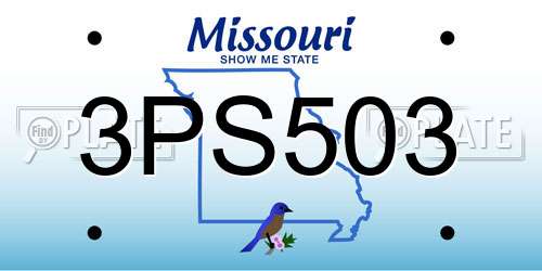 3PS503 Missouri License Plate