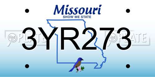 3YR273 Missouri License Plate