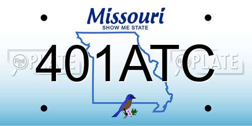 401ATC Missouri License Plate