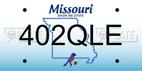 402QLE Missouri License Plate