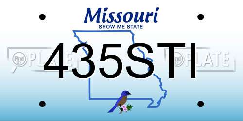 435STI Missouri License Plate