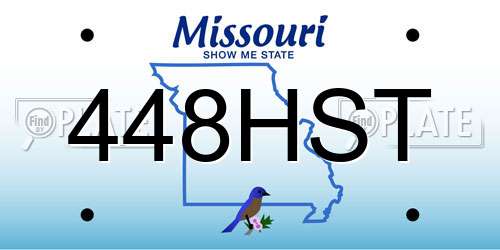 448HST Missouri License Plate