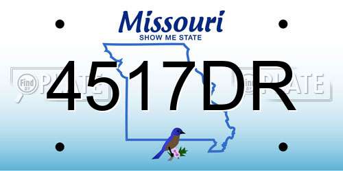 4517DR Missouri License Plate