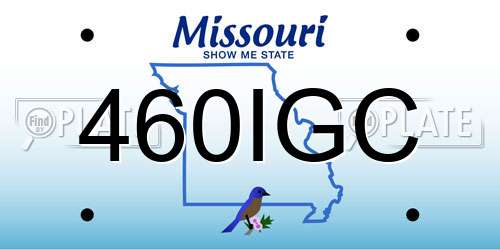 460IGC Missouri License Plate