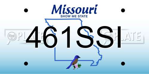 461SSI Missouri License Plate
