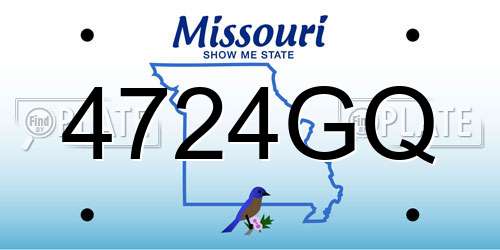 4724GQ Missouri License Plate