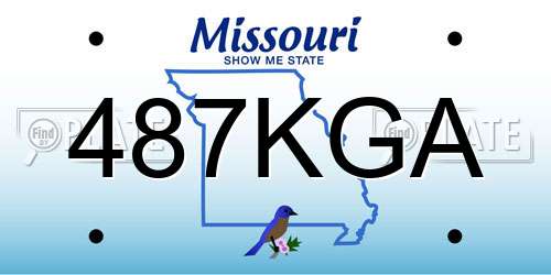 487KGA Missouri License Plate