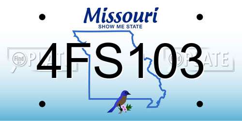4FS103 Missouri License Plate