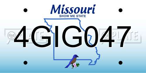 4GIG047 Missouri License Plate