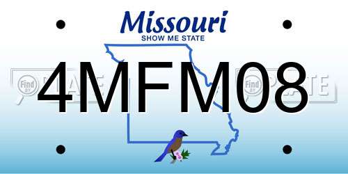 4MFM08 Missouri License Plate