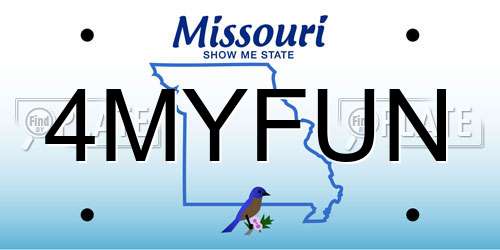 4MYFUN Missouri License Plate