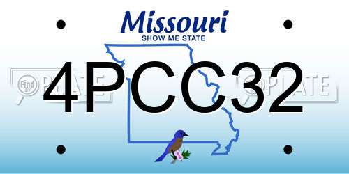 4PCC32 Missouri License Plate