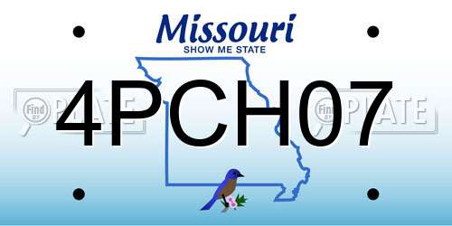 4PCH07 Missouri License Plate