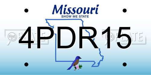 4PDR15 Missouri License Plate