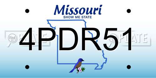 4PDR51 Missouri License Plate