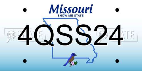 4QSS24 Missouri License Plate