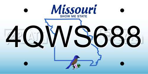 4QWS688 Missouri License Plate