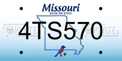 4TS570 Missouri License Plate