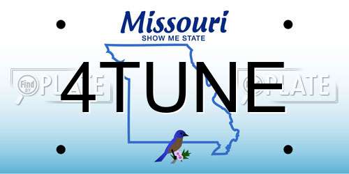 4TUNE Missouri License Plate