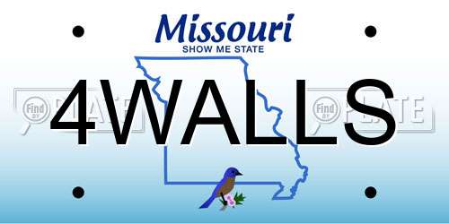 4WALLS Missouri License Plate