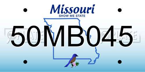 50MB045 Missouri License Plate