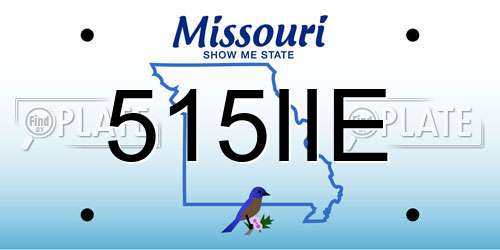 515IIE Missouri License Plate
