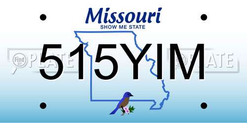 515YIM Missouri License Plate