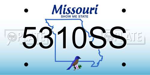 5310SS Missouri License Plate