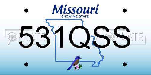 531QSS Missouri License Plate