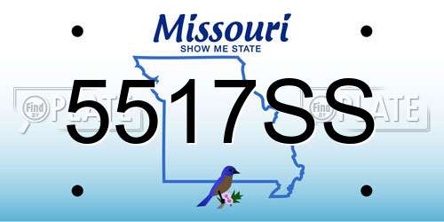 5517SS Missouri License Plate